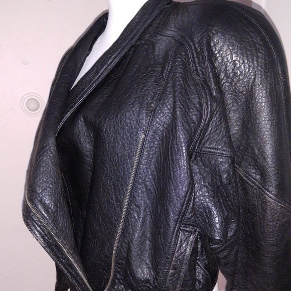 Michael Joseph Jackets & Blazers - Black Leather Moto Jacket